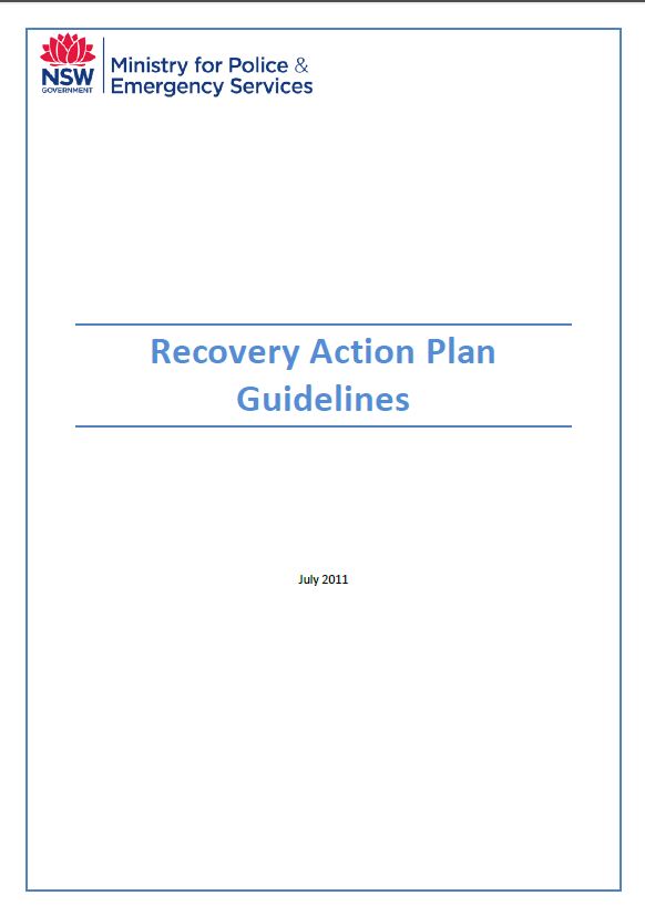 NSW Recovery Action Plan Guidelines