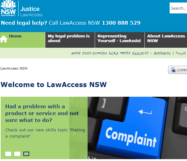 LawAccess online